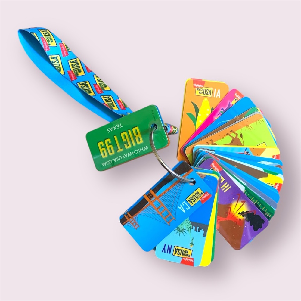 Highlights License Plate Keychains for Kids
